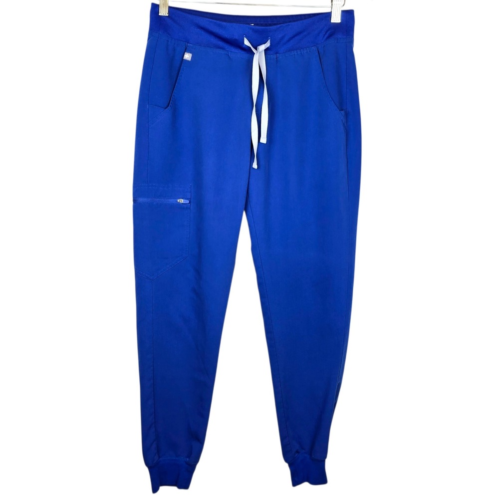 Figs Zamora Jogger Scrub Pants Womens Small Blue